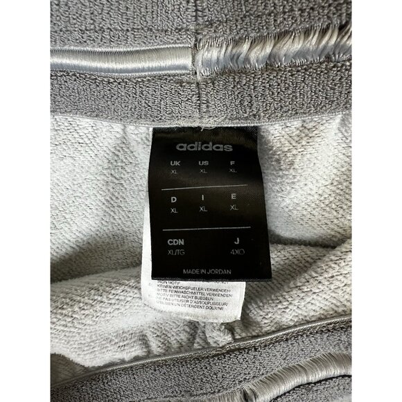 Adidas Fleece Sweat Pants Gray Women’s XL 3 Stripes Climalite Gym - Picture 5 of 9